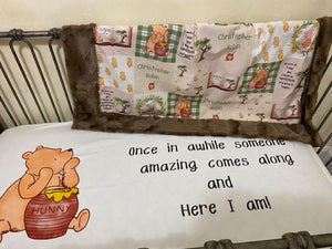 Classic Winnie the Pooh Crib Bedding, Gender Neutral Baby Bedding