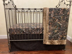 Baby Boy Camouflage Crib Bedding ,Woodland Crib Bedding Set, Deer Crib Bedding,