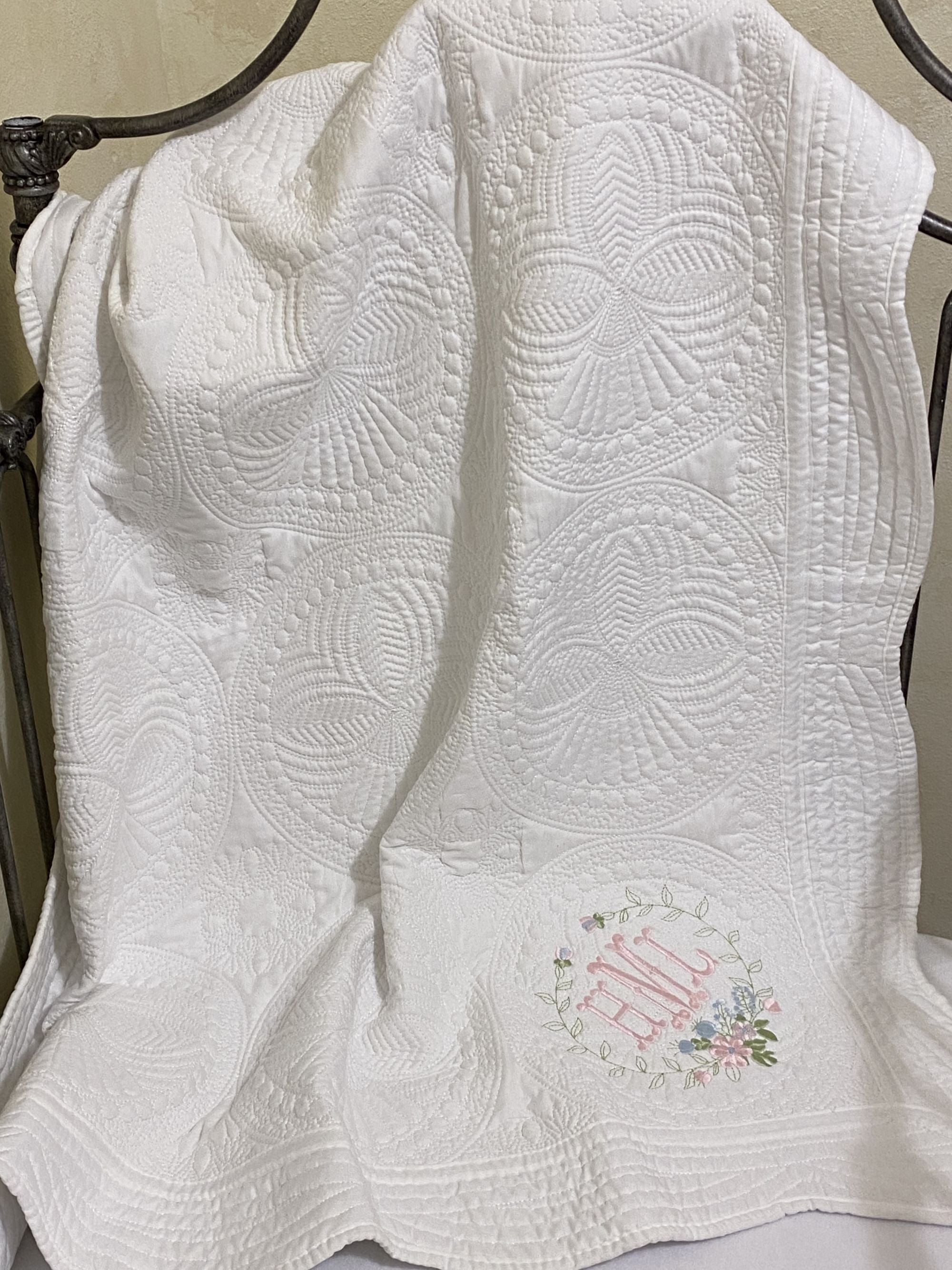 Personalized Heirloom Quilt, Personalized Baby Blanket