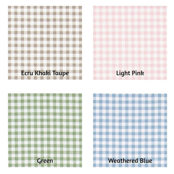 Sydney Scallop Set-Woven Pink Greenbrier GIngham
