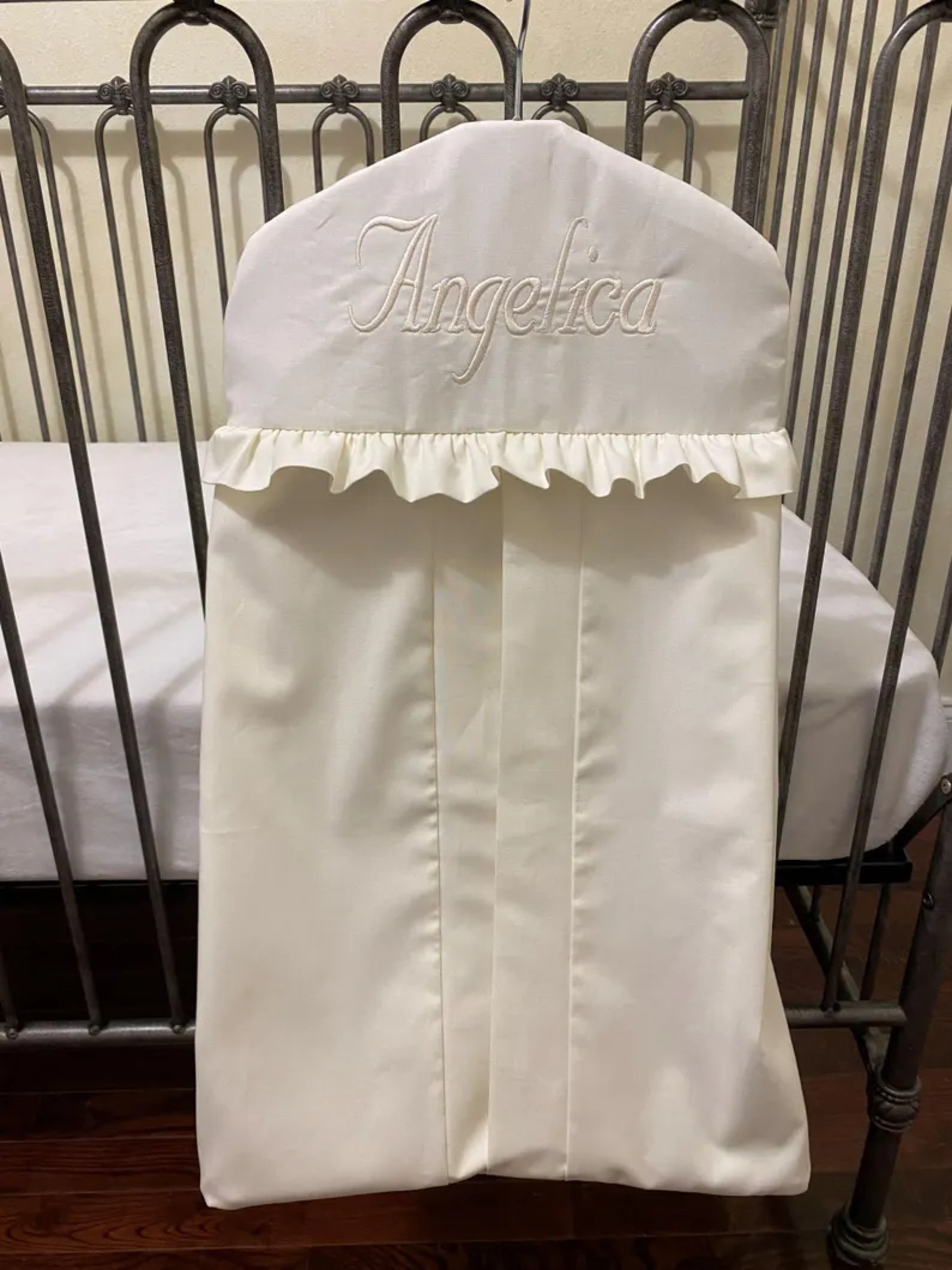 Ivory Hanger Style Diaper Stacker