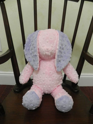 Snuggle Pal Bunny - Light Pink with Lavender