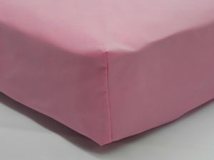 Crib Sheet - Medium Pink Solid Cotton