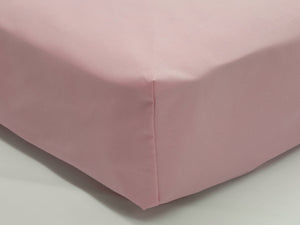 Crib Sheet - Light Pink Solid Cotton