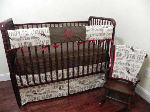 Cowboy Baby Bedding Western Crib Bedding, Boy Baby Bedding, Crib