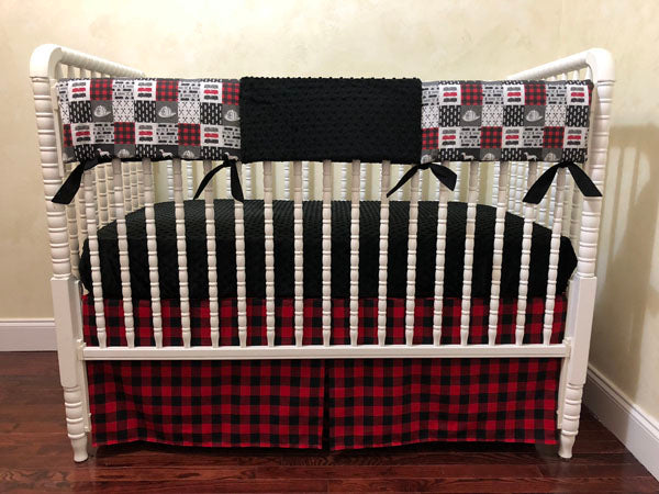 Baby Boy Firefighter Crib Bedding, Fire Truck Baby Bedding Just