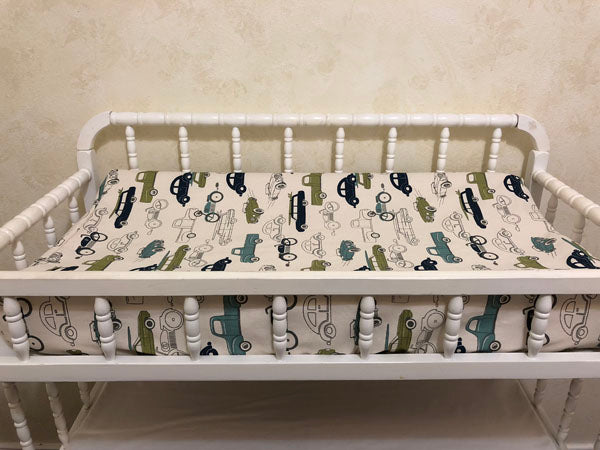 Changing Pad Cover - Vintage Cars and Trucks