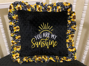 Sunflower Crib Bedding, You Are My Sunshine Bedding, Girl Baby Bedding