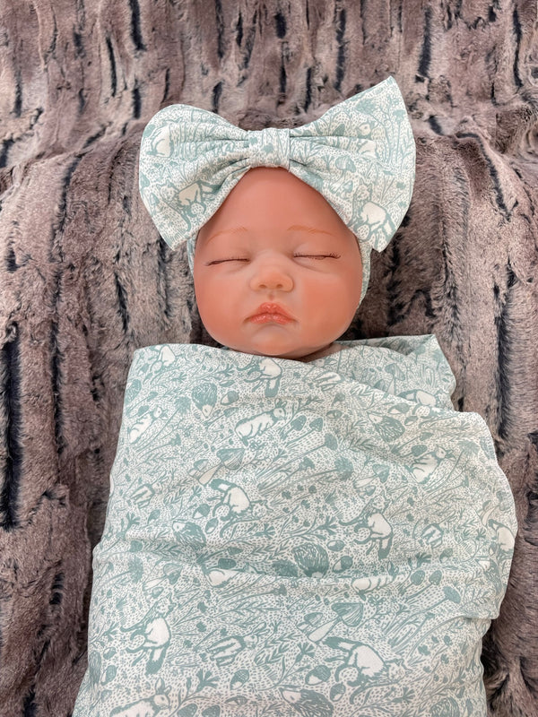 Knotted swaddle online blanket