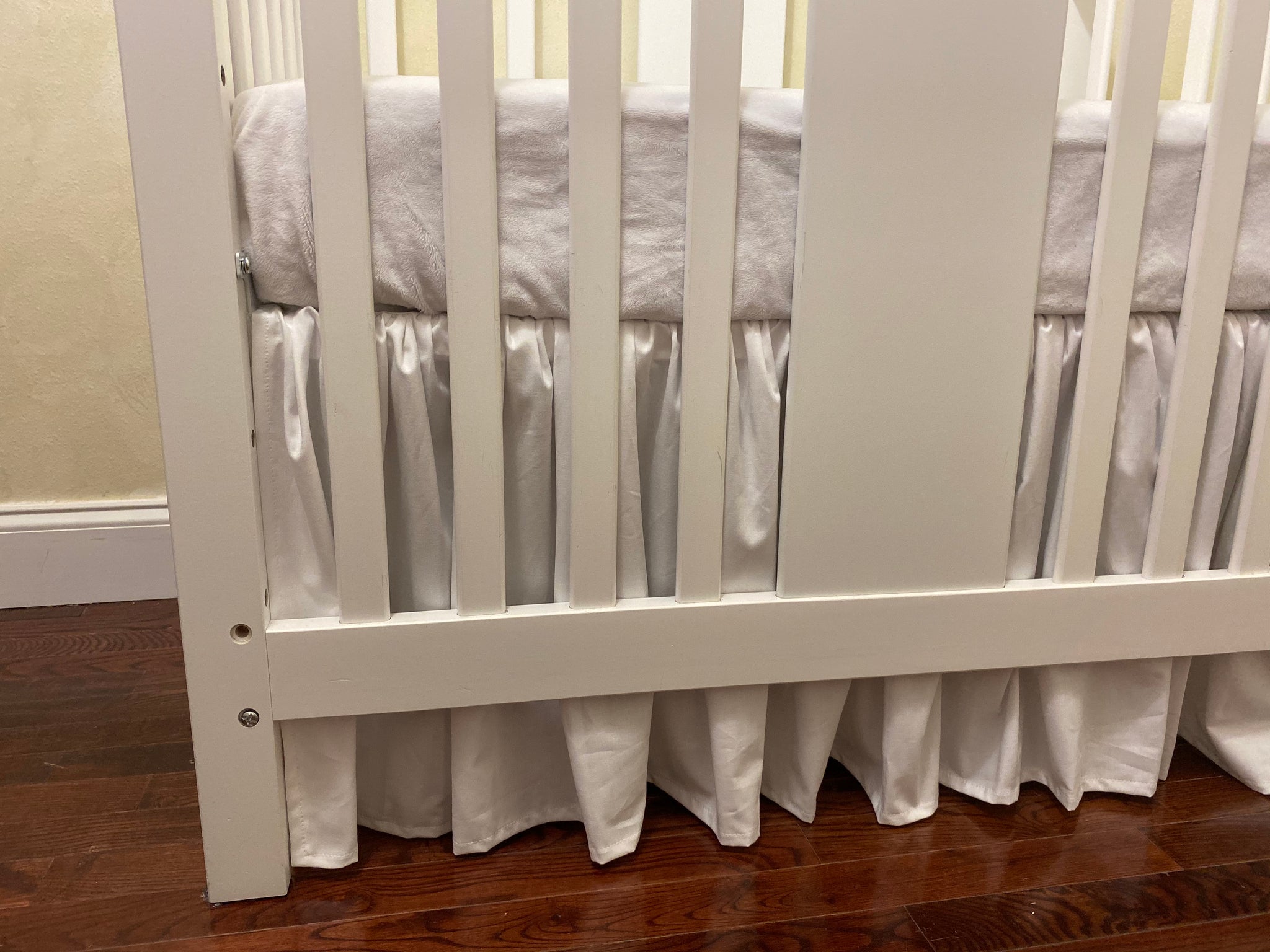 White Baby Girl Mini Crib Bedding - Girl Mini Crib Baby Bedding, White Mini Crib Bedding