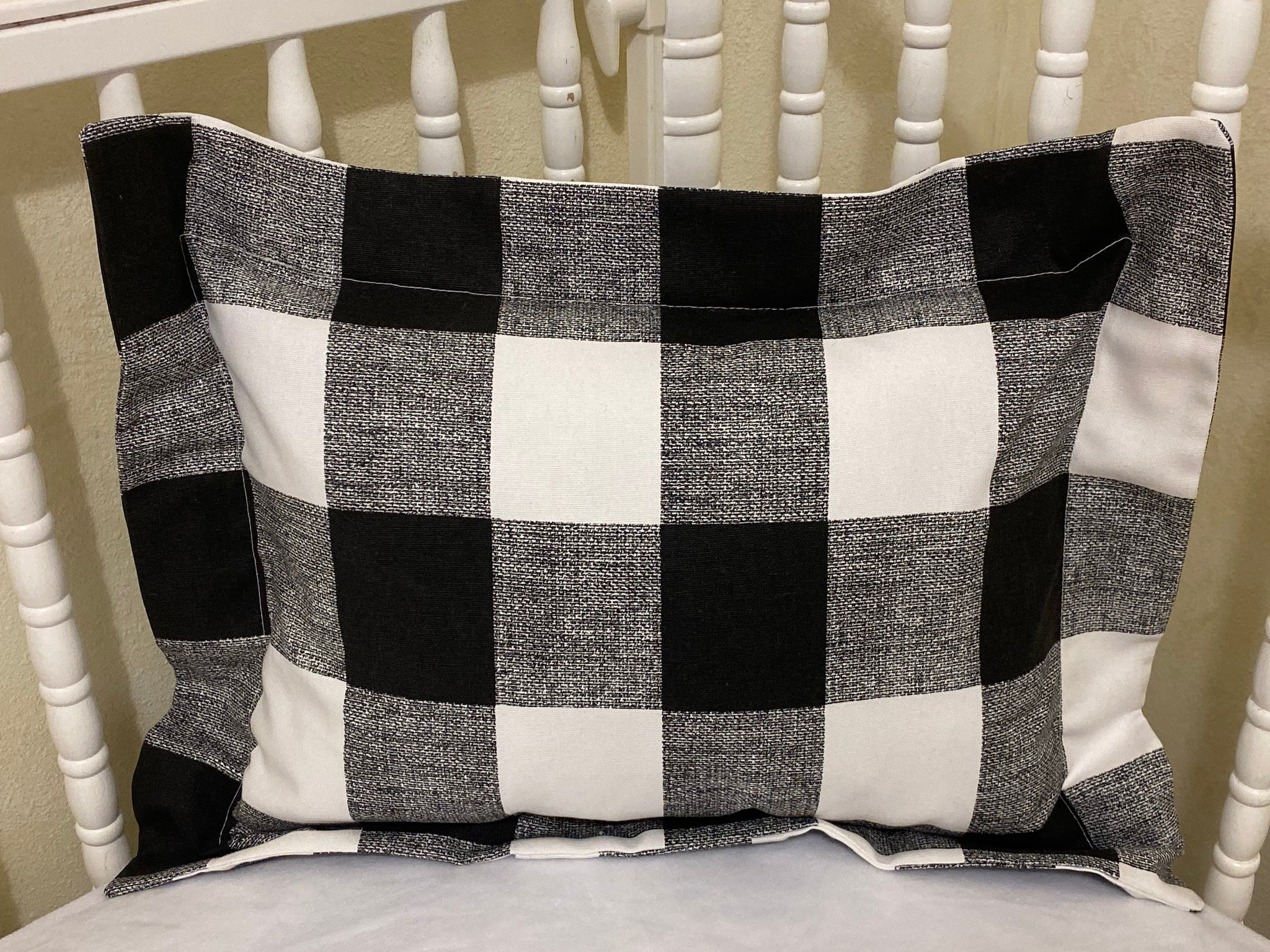 Black Buffalo Plaid Baby Bedding - Black Buffalo Check Crib Bedding