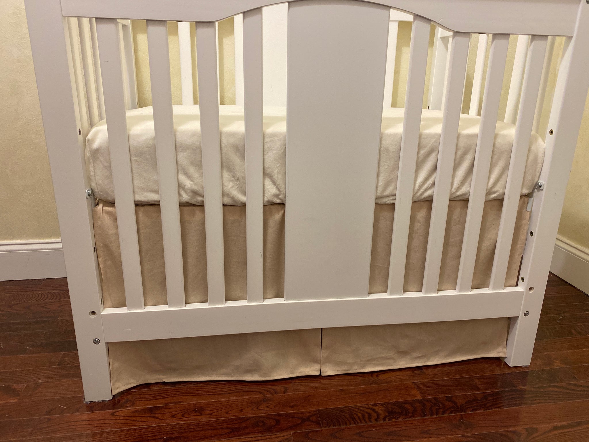 Natural Linen Mini Crib Bedding - Boy Mini Crib Bedding, Neutral Mini Crib Bedding