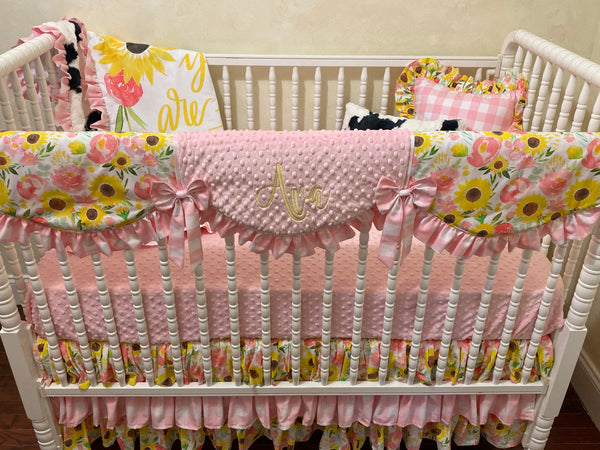 Sunflower baby best sale crib bedding