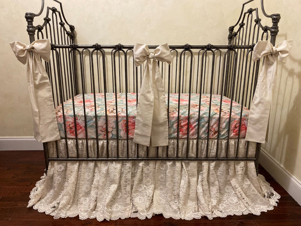 Vintage store crib bedding