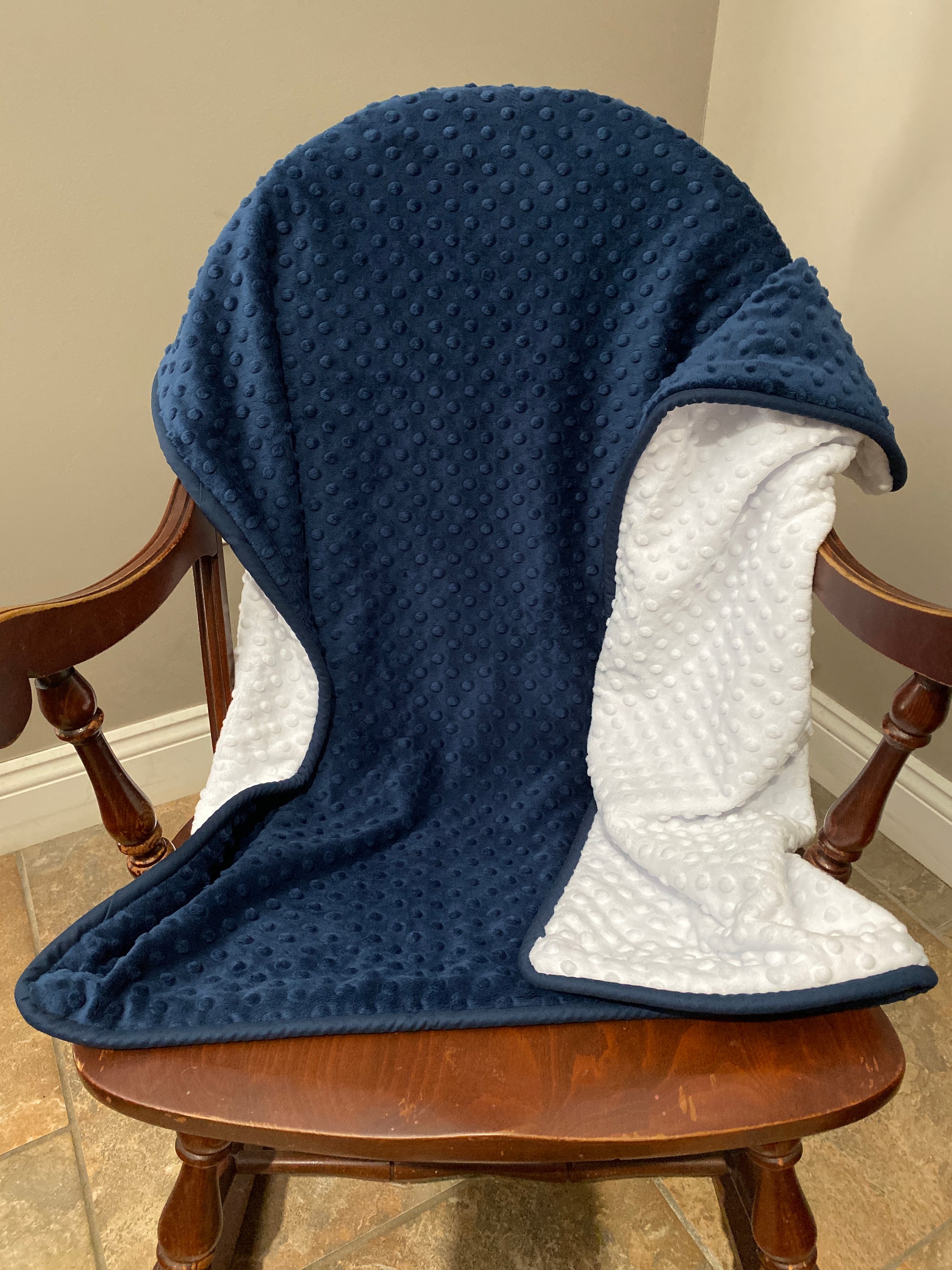 Navy with White Boy Baby Bedding, Boy Crib Bedding, Crib Rail Cover
