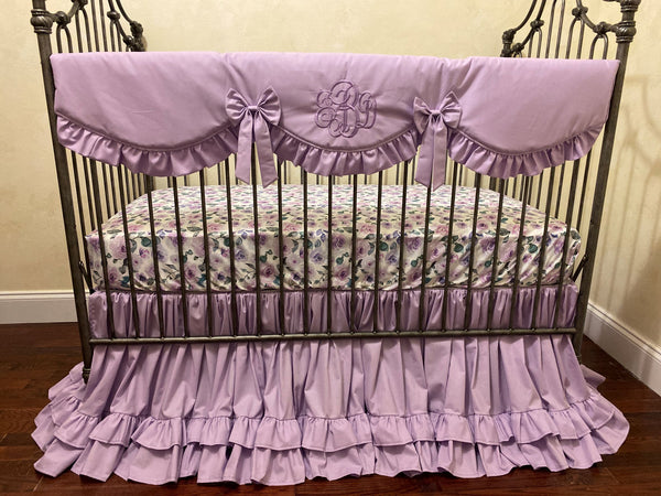 Lavender crib outlet bedding