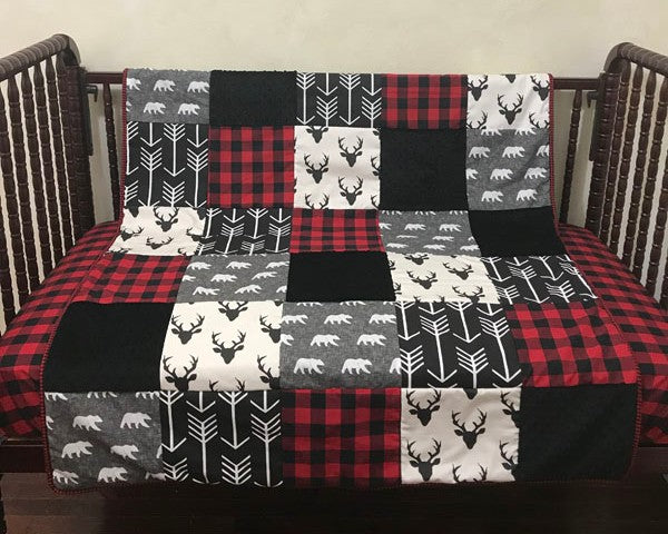 Red and gray crib bedding new arrivals