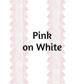 5 Colors Clarabelle Stripe Crib Skirt, Pink, Blue, Green,Tan Crib Skirt - Choose Your Style and Color