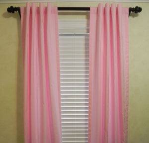 Solid Cotton Curtain Panels - Choose Your Color
