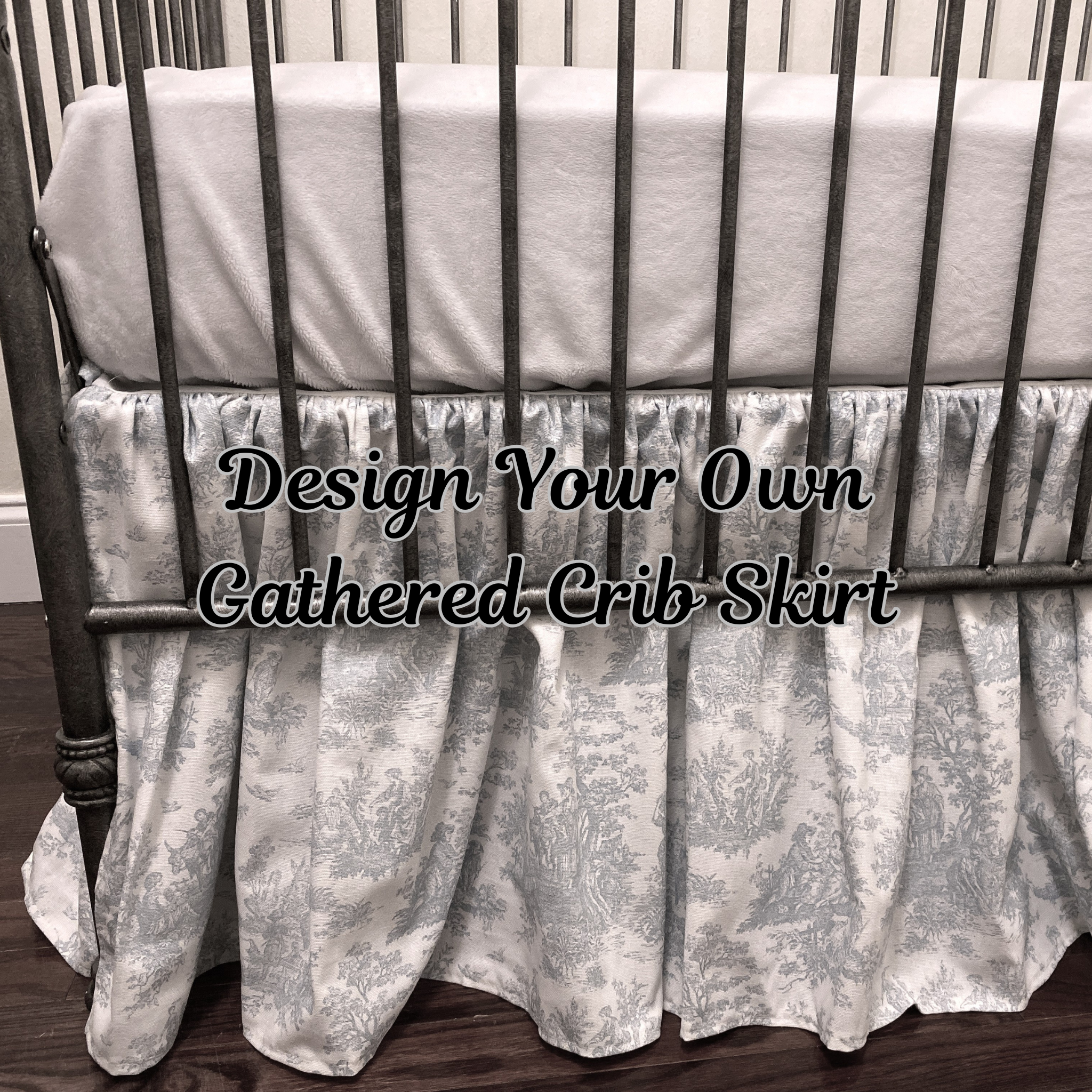 Gathered Crib Skirt - Choose Your Fabric