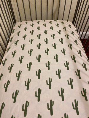 Crib Sheet - Western Cactus Print