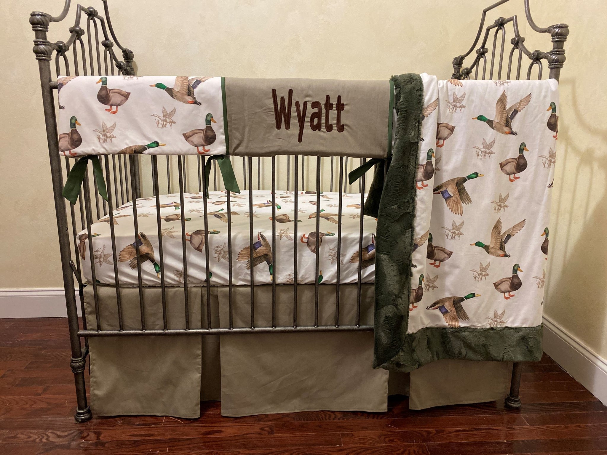 Duck store crib bedding