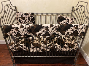 Western Crib Bedding, Cow Hide, Pony Hide Baby Bedding