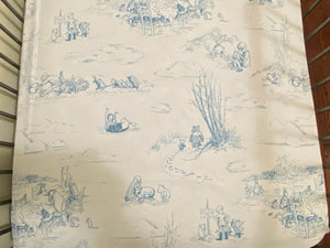 Crib Sheet - Winne The Pooh Toile Cotton Crib Sheet