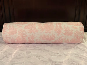 Bolster Pillow Cover Pink Toile, Blue Toile, Lavender Toile, Gray Toile