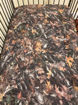 Baby Boy Camouflage Crib Sheet & Blanket Set-  Camouflage Crib Sheet