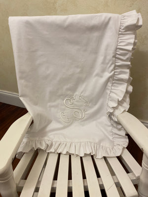 White Gender Neutral Baby Bedding, Girl Crib Bedding, Boy Crib Bedding, Crib Rail Cover