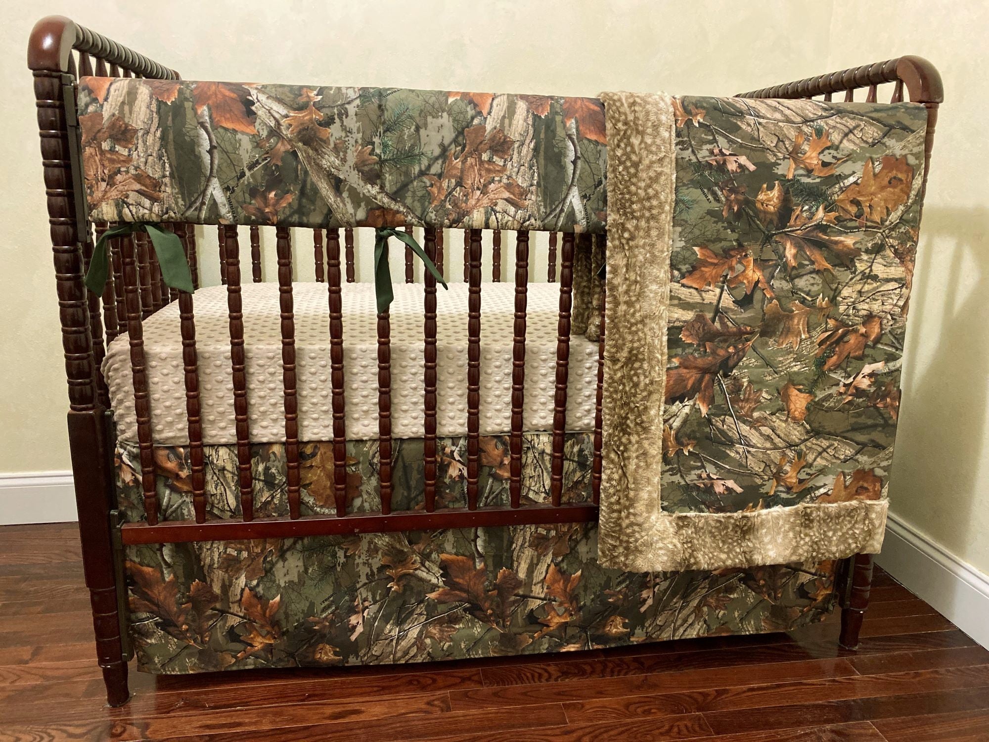 Camo Crib Bedding, Boy Baby Bedding, Woodland Nursery Bedding
