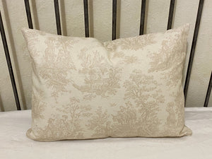 Toile Pillow Cover, Accent Pillow Cover, Euro Sham Cover