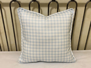 Baby Boy Blue Gingham Crib Bedding, Gingham Crib Skirt