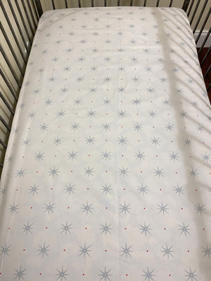 Baby Boy Americana Crib Bedding, Baby Bedding in White, Light Blue, and Red