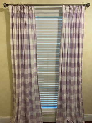 Buffalo Plaid Curtain Panels - Choose Your Color