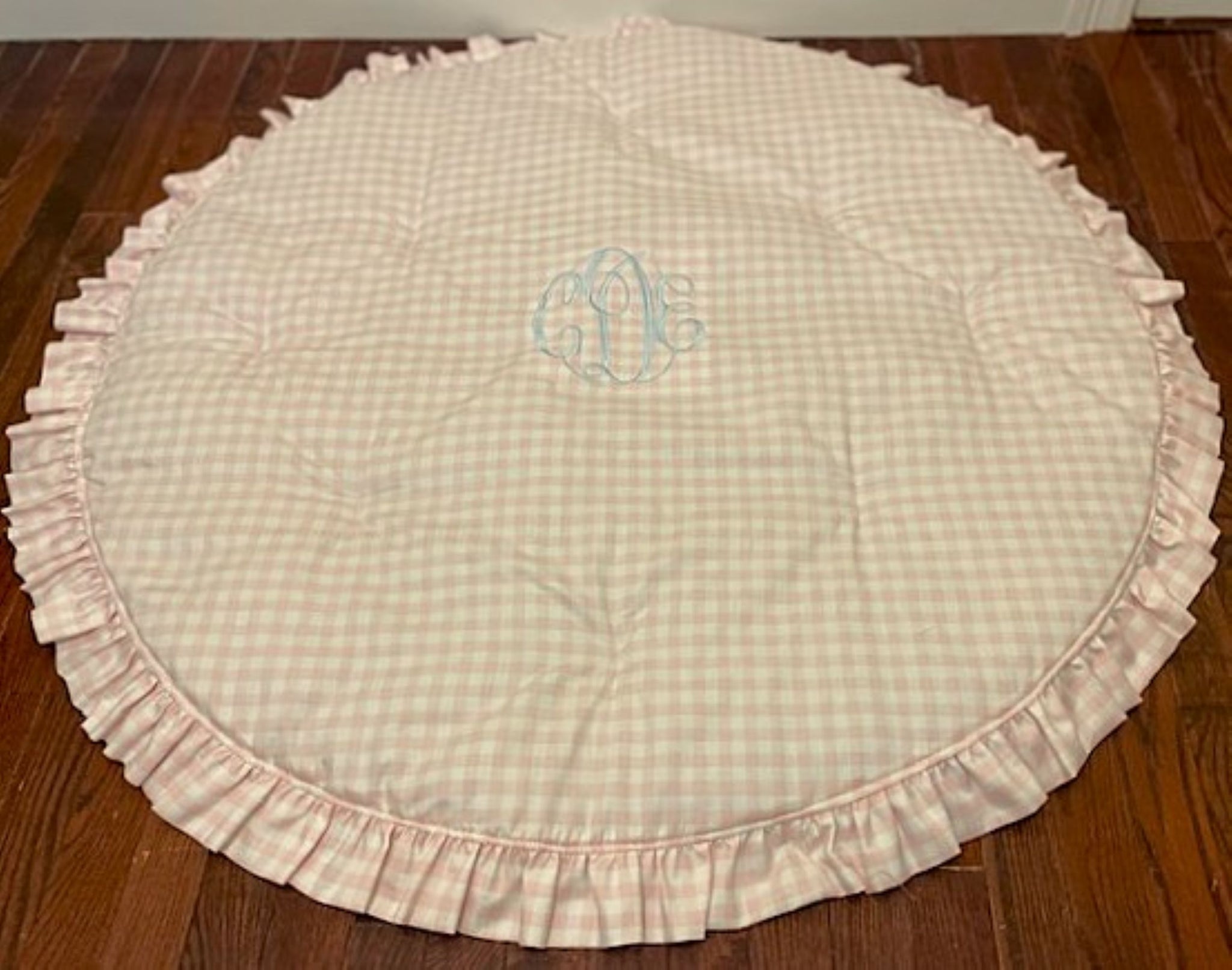 Gingham Tummy Time Play Mat - Choose Your Color