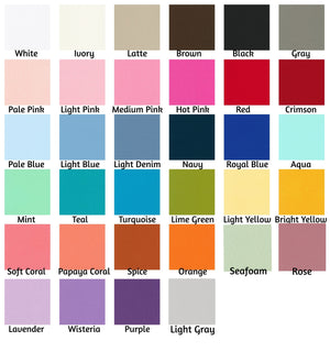 Flat Panel Cotton Crib Skirt - Choose Your Color