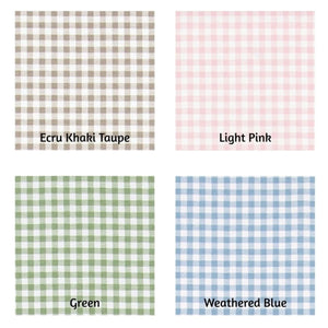 5 Colors Tailored, Pleated Gingham Crib Skirt