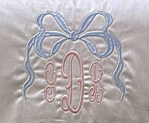 Bow Design with Monogram