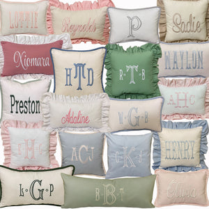 Personalized Accent Pillow, Nursery Accent Pillow, Bedroom Pillow, Choose Your Colors