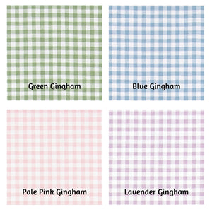 4 Colors Tailored, Pleated Gingham Crib Skirt