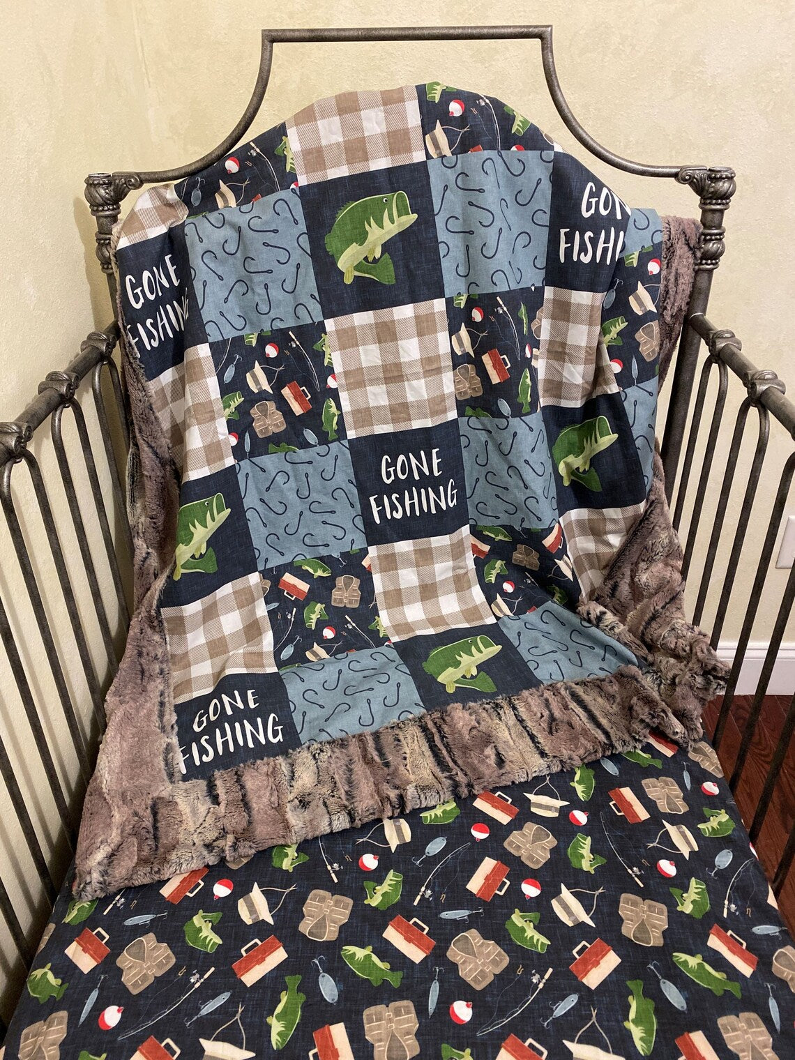 fishing themed nursery bedding