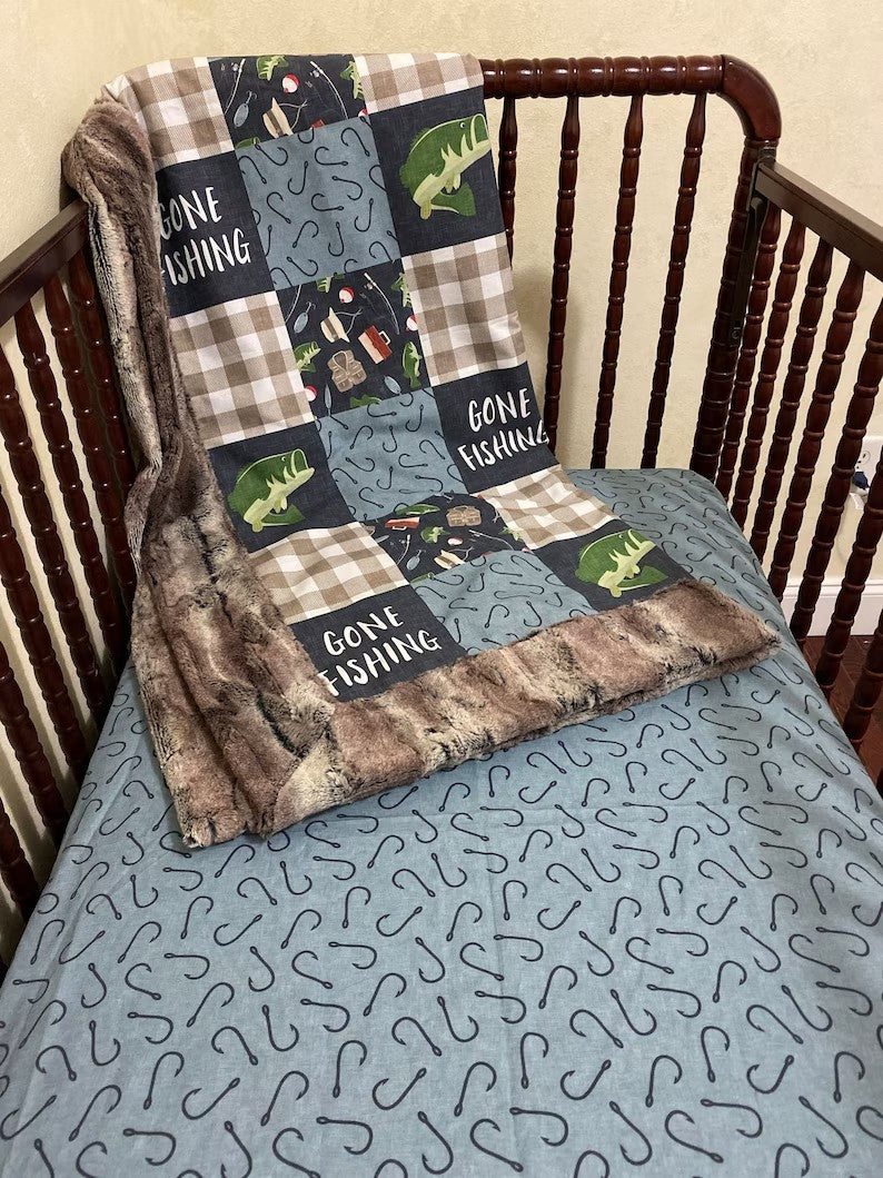 fishing themed nursery bedding