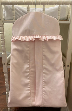 Pale Pink Hanger Style Diaper Stacker