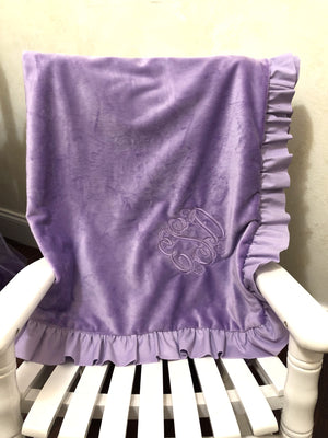 Lavender Baby Girl Crib Bedding, Crib Rail Cover, Double Ruffle Crib Skirt