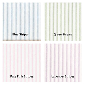 Ticking Stripe Double Pleated Crib Skirt - Choose Your Color