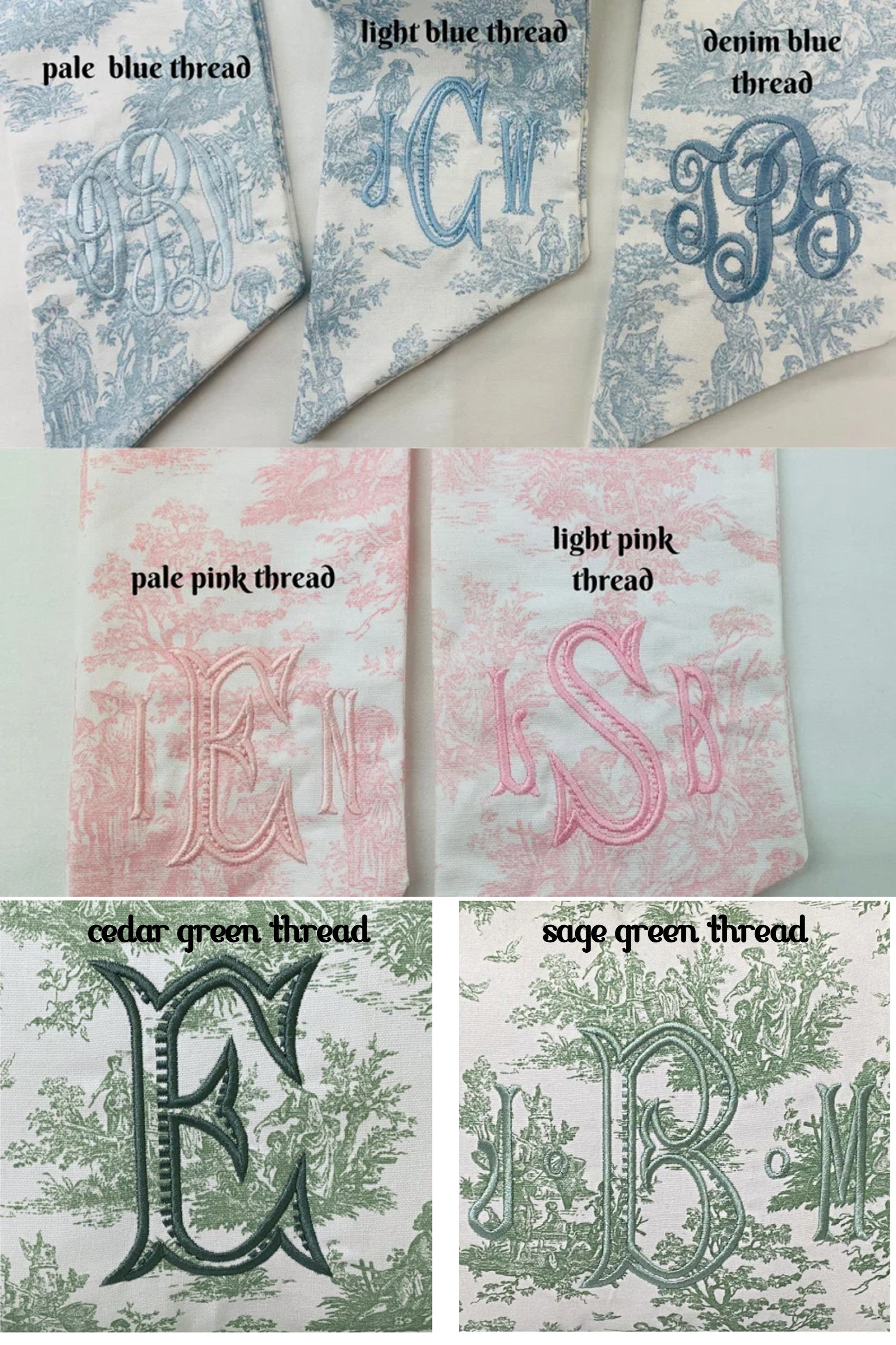 Toile Pillow Cover, Blue, Pink, Green, Lavender Toile Accent Pillow Cover, Euro Sham Cover