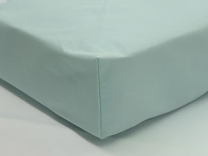 Crib Sheet - Aqua Solid Cotton