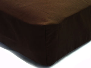 Crib Sheet - Brown Solid Cotton